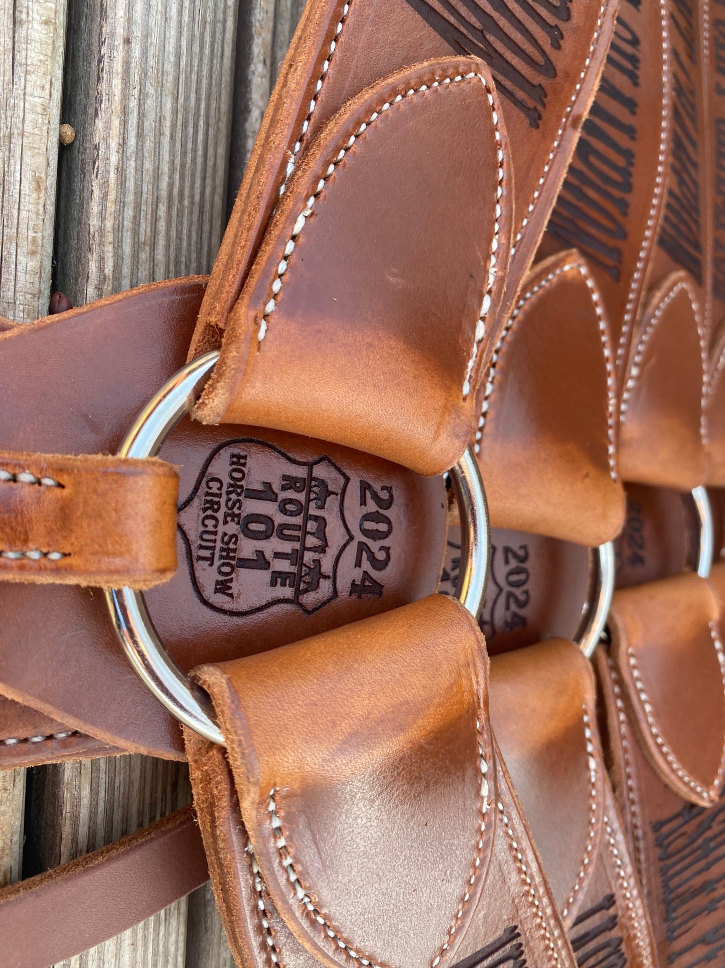 Custom Laser Engraved Tapered Roper Breast Collar – Handcrafted Western Tack