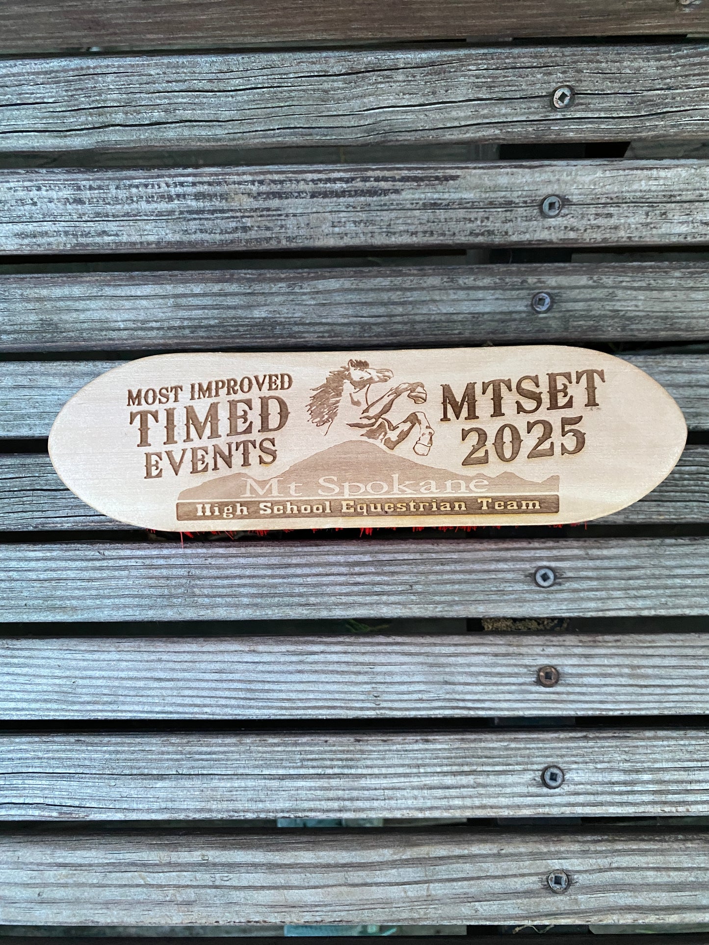 Custom Laser Engraved Wood Body Brush