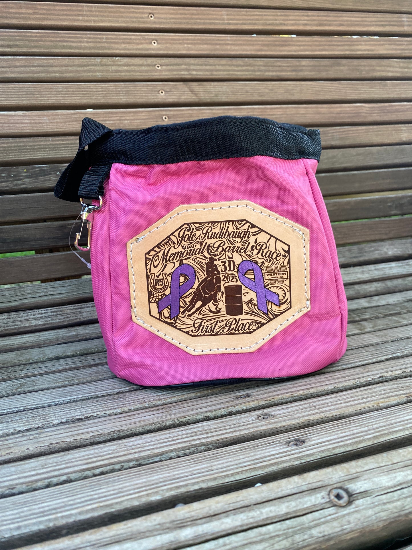 Custom Horse and Livestock Grooming Tote with Engraved Leather Patch