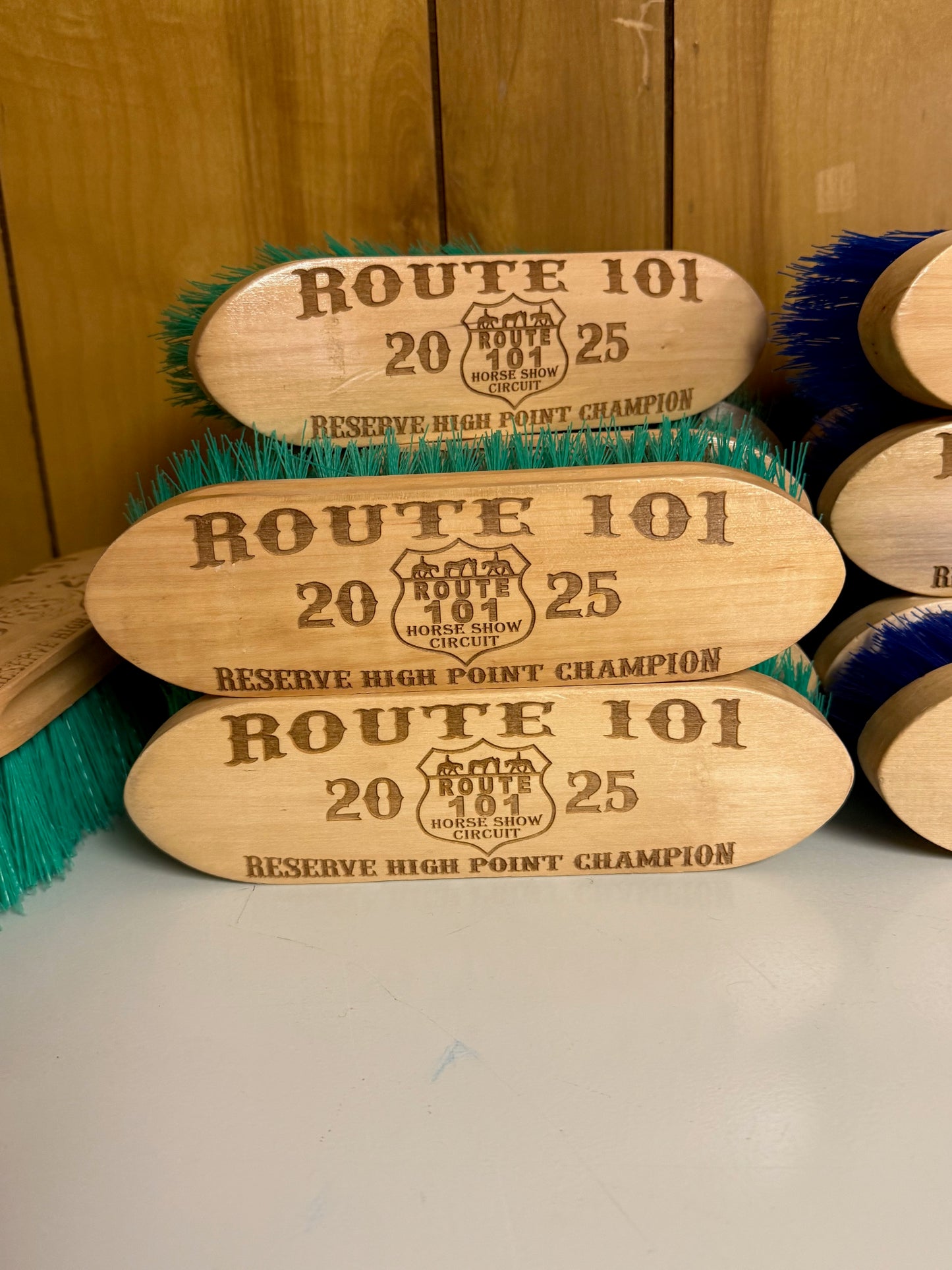 Custom Laser Engraved Wood Body Brush