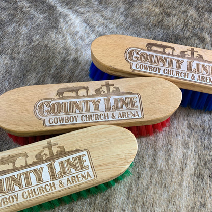 Custom Laser Engraved Wood Body Brush