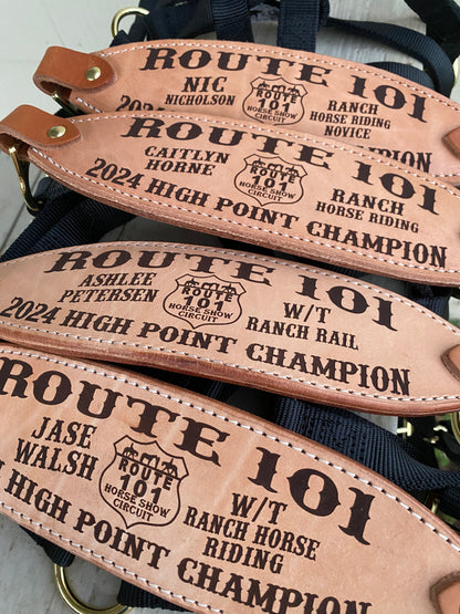 Classic Bronc Halter with Custom Laser Engraved Leather Noseband