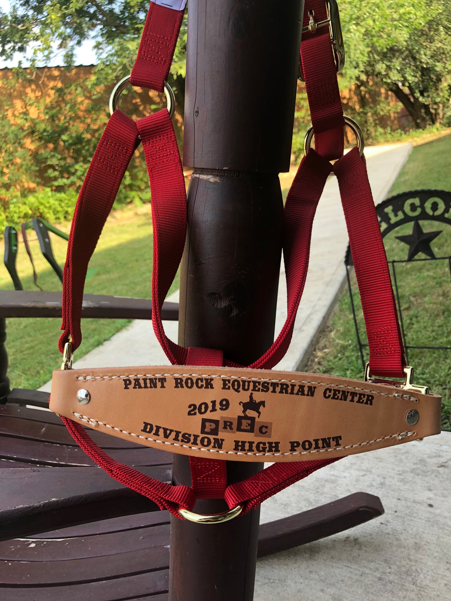 Classic Bronc Halter with Custom Laser Engraved Leather Noseband